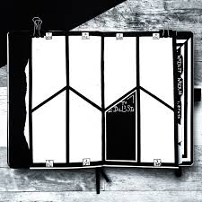 Create Blackout Pages In Your Regular Journal Bullet Journal Layout Blackout Book Bullet Journal Ideas Pages