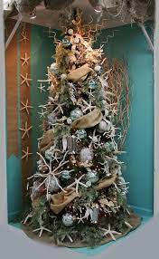 Create a beachy christmas display with blue mason jars. 53 Awesome Christmas Tree Ideas For 2018 Yellowraises Christmas Tree Themes Florida Christmas Coastal Christmas Decor