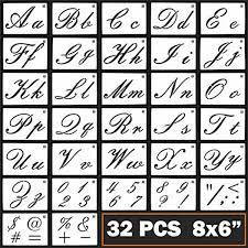 Ukrainian is an eastern slavic language spoken mainly in ukraine by about 40 million people. Letter Stencils Cursive Letter Stencils Calligraphy Stencil Letters Cursive Ebay