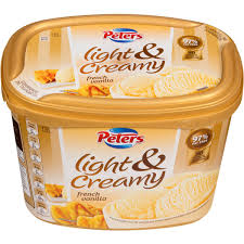 There are 273 calories in 1 cup (4.7 oz) of vanilla ice cream. Peters Light Creamy French Vanilla Ice Cream