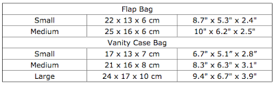 chanel bag size guide frequently asked questions