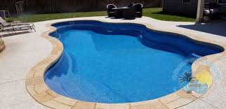 Cancun Model In Sapphire Blue Gunite Swimming Pool Viking Pools Pool Landscaping