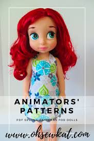 Sewing Patterns To Make Doll Clothes For Animators Dolls By Disney By Oh Sew Kat Visit Ohsewkat Com For A Free Skir Doll Shoe Patterns Sewing Sewing Patterns