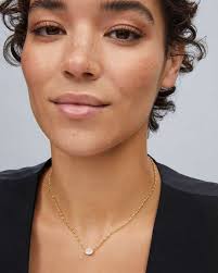 Kendra Scott Necklace Gold Kendra Scott Cailin Silver Crystal Strand  Necklace In White Crystal