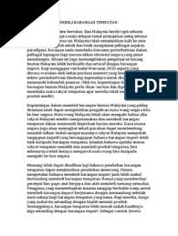 Atau indonesia meningkatkan impor secara drastis di tahun 1997? Kepentingan Membeli Barangan Tempatan