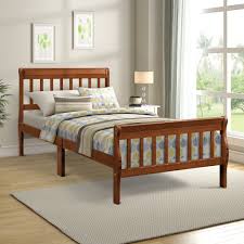Wood Platform Bed Twin Bed Frame Panel Bed Foundation Sleigh Bed On Sale Overstock 31757921 Stack the repurposed pallet skids up to 4 layers and then finish. wood platform bed twin bed frame panel bed foundation sleigh bed