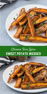 Sweet Potato Wedges With Chinese Five Spice Recipe Sweet Potato Wedges Healthy Recipes Potato Recipes