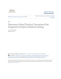 Elementary School Teachers' Perception of Art Integration to Improve  Student Learning