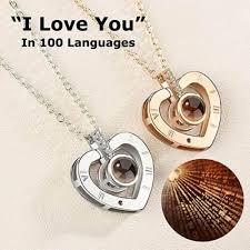 100 Languages I Love You Necklace In 2020 Love Necklace Love Ring Heart Jewelry