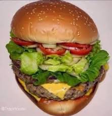 What does this cheeseburger look like?