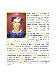 La Pagina Del Espanol Biografia De Frida Kahlo Recursos De Ensenanza De Espanol Aula De Espanol
