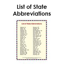 The map legend is sometimes called the map key. Printable List Of State Abbreviations For Students And Kids