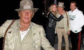 Rod Stewart 75 Looks Giddy As He Joins Daughter Ruby 32 And Son Sean 39 For Family Evening Out Daily Mail Online