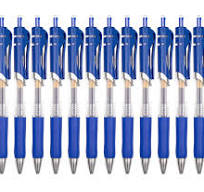 Amazon.com : Generic Erianthe Classic Black/Blue/Red Gel Pens,0.5mm Metal  Tip Retractable Ballpoint Gel Pen, 12 Black/Blue/Red Ink Pens,Comfortable  ...