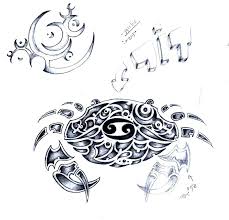This is another symbolic tattoo of the cancer sign, the crab. 58 Tribal Zodiac Sign Tattoos Designs