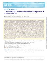 Is sited in main financial street jinan shandong 0 china. Pdf The Landscape Of The Mesenchymal Signature In Brain Tumours