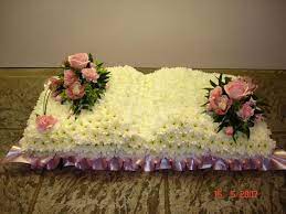 Traditionally, the flowers for a memorial service are often white, but there's no requirement to stick with white. Pin By S Begley On Memorial Ideas Funeral Floral Arrangements Funeral Flower Arrangements Funeral Flowers