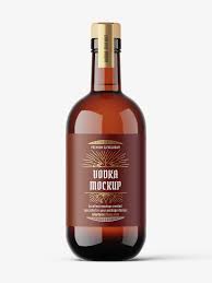 Download Amber Vodka Bottle Mockup Smarty Mockups