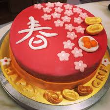 Behind the tea house is a traditional japanese raked garden. Chinese New Year Cake Designs