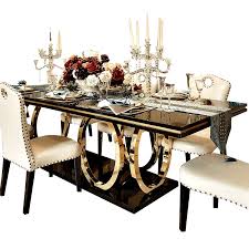 The dining room chairs that you choose, are an excellent way to put your personal touch on the room. Dining Table Set 6 Chairs Decor For Living Dining Room Furniture Luxury Style Dining Tables Aliexpress