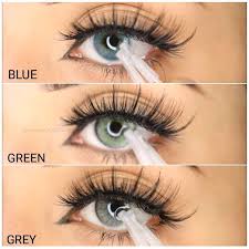 Which Color Should You Rock On Blue Green Or Grey Our Gorgeous Babe Maheen Sh Wearing Otaku Lenses Blue Hone Colored Contacts Eye Makeup Color Lenses