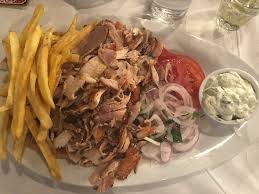 Chicken Gyro Portion Plate Picture Of Lefto S Souvlaki Kebab House Agios Prokopios Tripadvisor