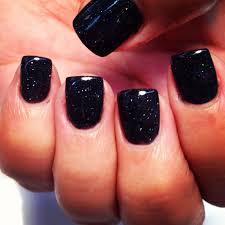 Acrylic Black And Pink Glitter Nails Pin By Robin Asher On Nails Sparkle Acrylic Nails Short Acrylic Nails Black Sparkle Nails