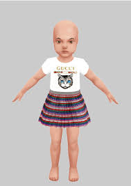 Gucci Outfit Toddler Stuff Pack Required Simfileshare Sims 4 Toddler Clothes Sims 4 Toddler Gucci Outfits