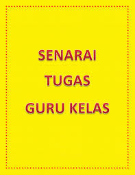 Menjalankan tugas di luar sekolah dalam bidang bimbingan dan kaunseling sebagaimana diarahkan kementerian pendidikan malaysia, jabatan pendidikan negeri dan pejabat pendidikan daerah. Calameo Senarai Tugas Guru Kelas