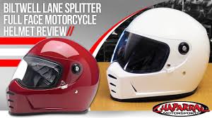 Biltwell Lane Splitter Full Face Helmet Black Xs 1004 101 101