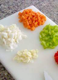 Find out all about macedoine 📙: Paysanne Cut How To Cut Vegetables Eatwell101