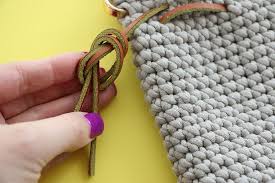 It's as small or as large as what's inside! Crochet Pattern Drawstring Bucket Bag My Poppet Makes