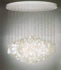 Seriously So Pretty I Love The Modern Take On A Classic Capiz Fixture Rustic Pendant Lighting Shell Chandelier Capiz Shell Chandelier