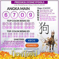 Togel Wap Prediksi Sydneypools Minggu 12 Juli 2020 Mainan Kamis Rabu