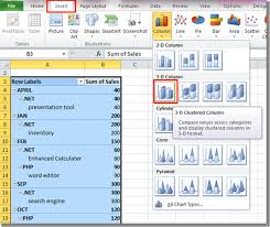 Excel 2010 Create Pivot Table Chart