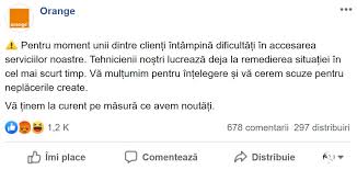 Orange est la marque unique du groupe france télécom pour lu2019internet, la télévision et le mobile en france. Probleme De FuncÈ›ionare Pentru Orange ReÈ›eaua Nu Este DisponibilÄƒ In Unele Zone Din È›arÄƒ Europa Fm