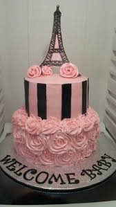 Paris Themed Eiffel Tower Baby Shower Cake Paris Themed Cakes Paris Cakes Paris Birthday Cakes