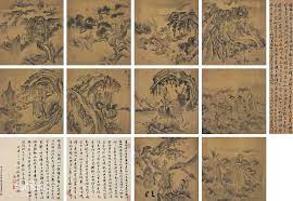li gonglin 李公麟 chinese painting vintage world maps painting