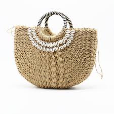 Panier paille sac en raphia panier plage sac en paille. Sac A Main Panier Coquillage Mes Sacs Paniers Panier En Paille My Me
