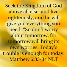 Matthew 6 33 34 Nlt Bible Study Verses Bible Knowledge Gospel Message