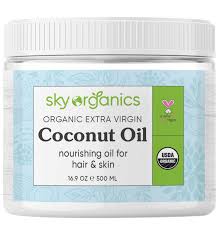 After you shampoo and condition, comb any moisturizing cream throughout your hair (oyin handmade's hair dew is really great). Organic Extra Virgin Coconut Oil By Sky Organics 16 9 Oz Usda Organic Coconut Oil Cold Pressed Kosher Cruelty Free Unrefined Coconut Skin Moisturizer Hair Mask Buy Online In Jersey At Jersey Desertcart Com Productid 31159091