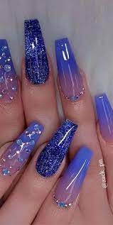 Si eres adicta a las uñas o te encanta ver diseños hermosos esta es la página adecuada � �. 150 Ideas De Unas Color Azul En 2021 Unas Color Azul Manicura De Unas Unas De Gel Bonitas