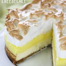 Lemon Meringue Cheesecake Recipe Desserts With Crumbs Melted Butter Cream Cheese Sugar Eggs Sugar Corn St Lemon Recipes Lemon Desserts Cheesecake Recipes