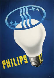 Original Vintage Poster Philips Light Bulbs For Sale At Posterteam Com