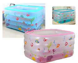 bermuda 4 bolmeli pembe mavi derin cocuk sisme havuz 140x100x70 pembe deri havuz