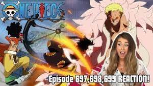 Usopp Unlocks Haki Luffy Red Hawk Vs Doflamingo One Piece Episode 697 698 699 Reaction Youtube