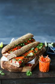 Tofu Vietnamese Sub Banh Mi Banh Mi Nourishment Whole Food Recipes