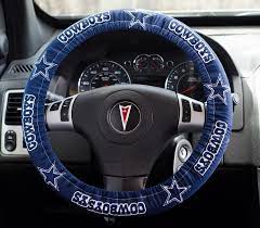 Made From Dallas Cowboys Fabric Padded Steering Wheel Cover Car Decor Cute Car Accessories Steering Wheel Cover Cute Car Accessories Steering Wheel