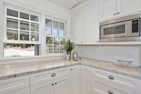 In addition, using white for the backsplash also makes the atmosphere bright. The Beautiful Bianco Romano Granite Countertops In Modern Kitchens