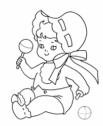 This activity sheet is perfect for scissor practice. Free Printable Coloring Pages Of Babies Coloring Home